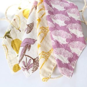 Bamboo Fiber Baby Wash Cloth 27cm*27cm 4 Layer Multi Functional Muslin Cloth Cotton Baby Girl Boy Infant 3 pieces