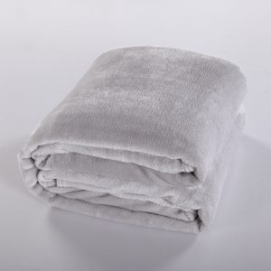 Hot Winter Warm Blanket Silver Gray Solid Microfiber Fleece Blankets Throw on The Bed/sofa/travel Bedsheet King Size 200x230c